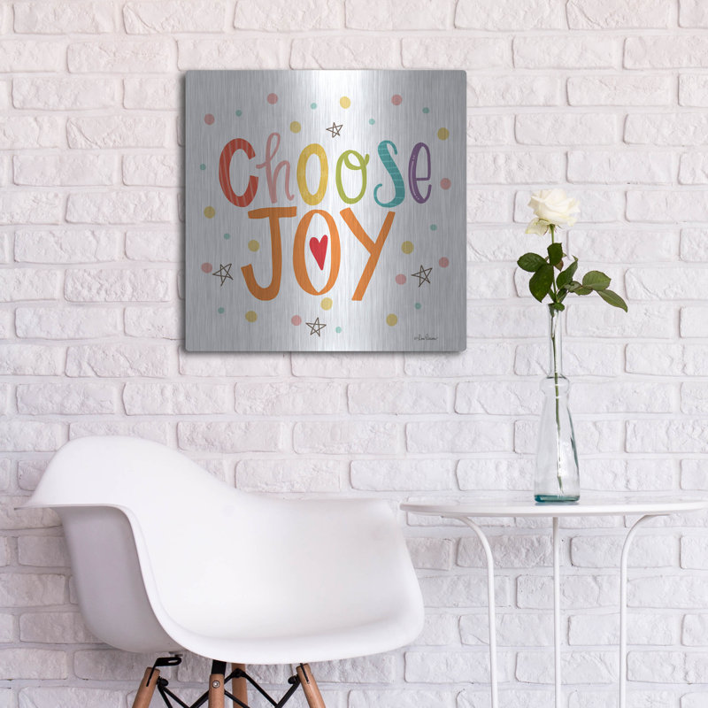 «Choisissez la joie» par Lisa Larson, H 24 po x l 24 po
