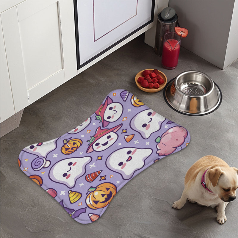 Cute Creeps - 1 Piece Bone Shape Feeding Mat, XL (18")