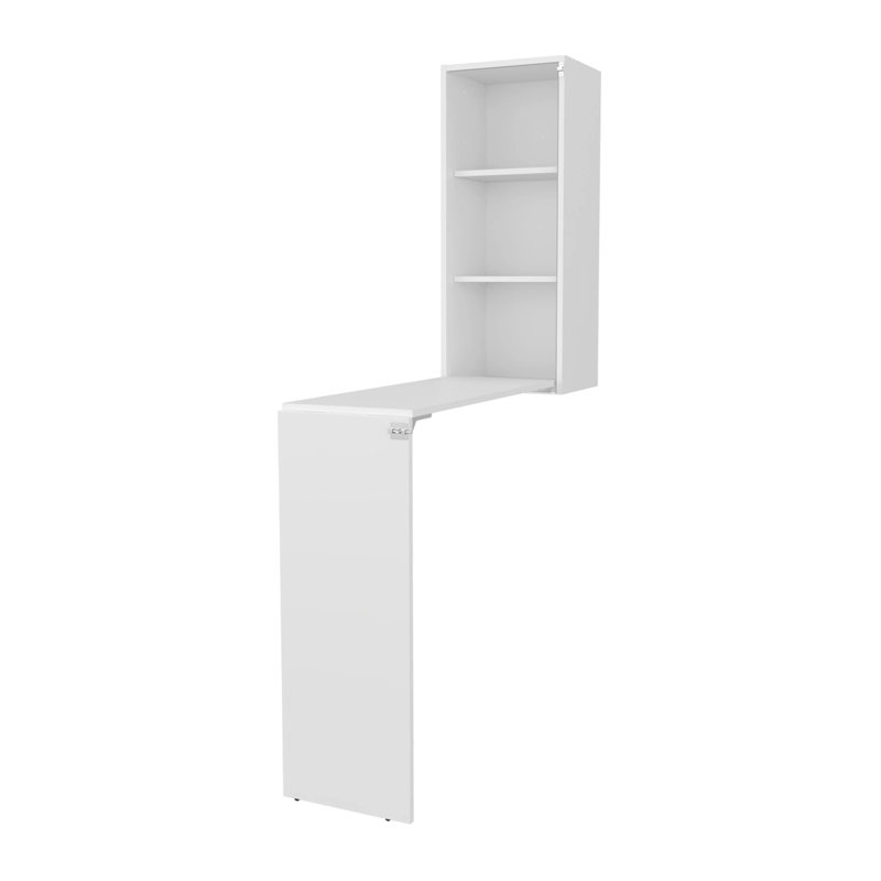 White Folding Table with Storage