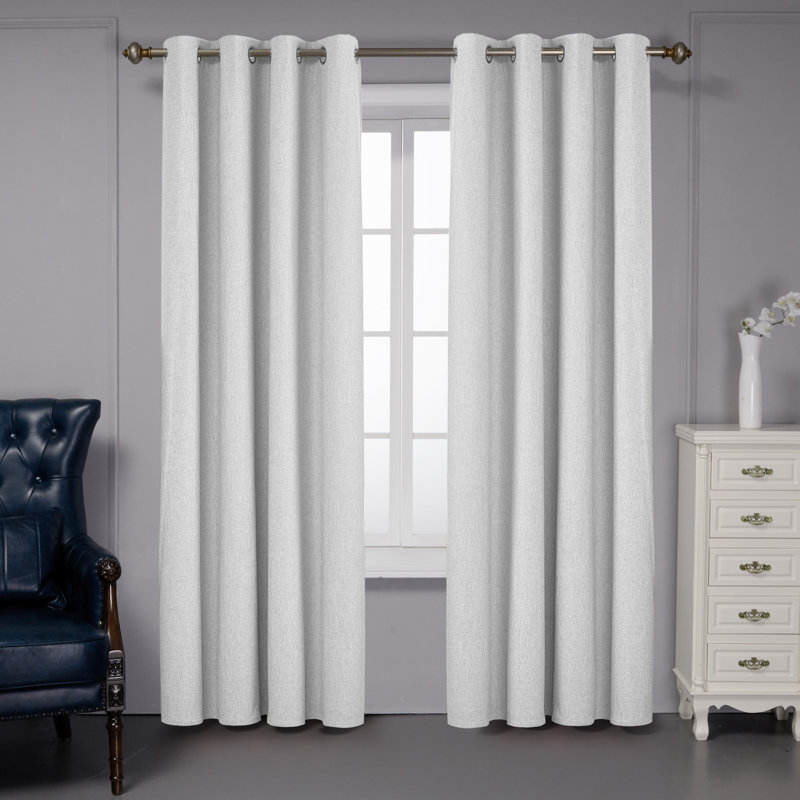 Ipswich Blackout Pair, Light Gray, 52" W x 72" L