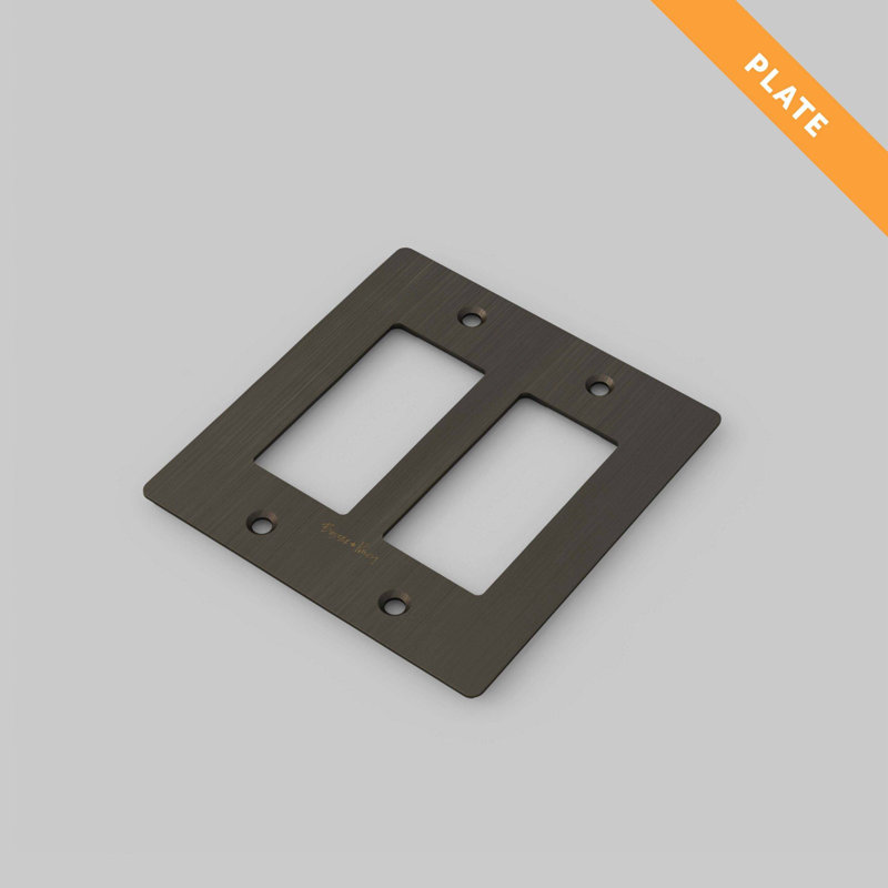 2G Plate / Logo, Smoked Bronze