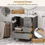 Ensemble de meuble-lavabo avec lavabo 30 po, armoire de rangement pour salle de bain avec porte à fermeture douce, 3 tiroirs à fermeture douce et plateau amovible, structure en bois massif-831392639