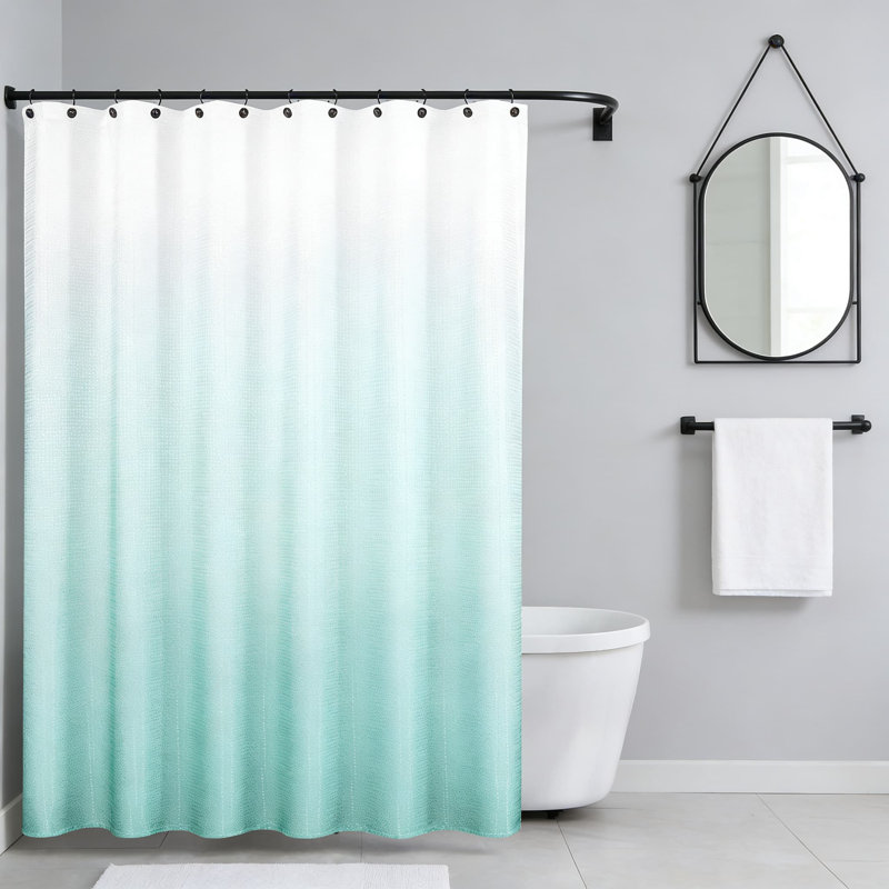 Rideau de douche Waffle Weave, Sarcelle
