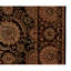Tapis brun / bleu en laine noué à la main de conception unique 7 pi 9 po x 9 pi 9 po One-of-a-Kind