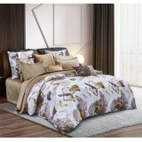 Mori Ivory Modern Abstract Duvet