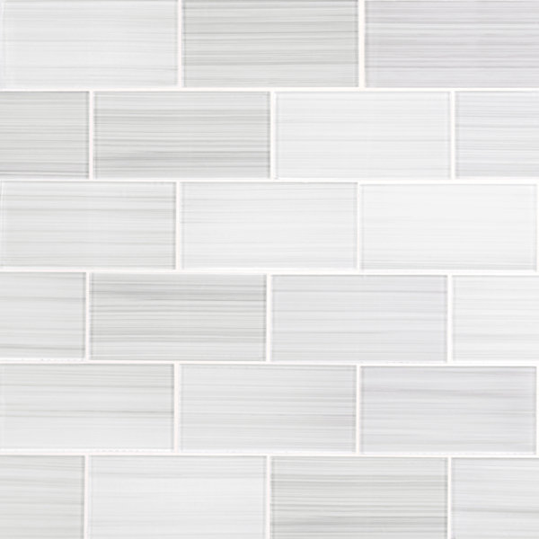 Premium Hand Painted 3" x 6" Straight Edge Glass Mosaic Subway Tile