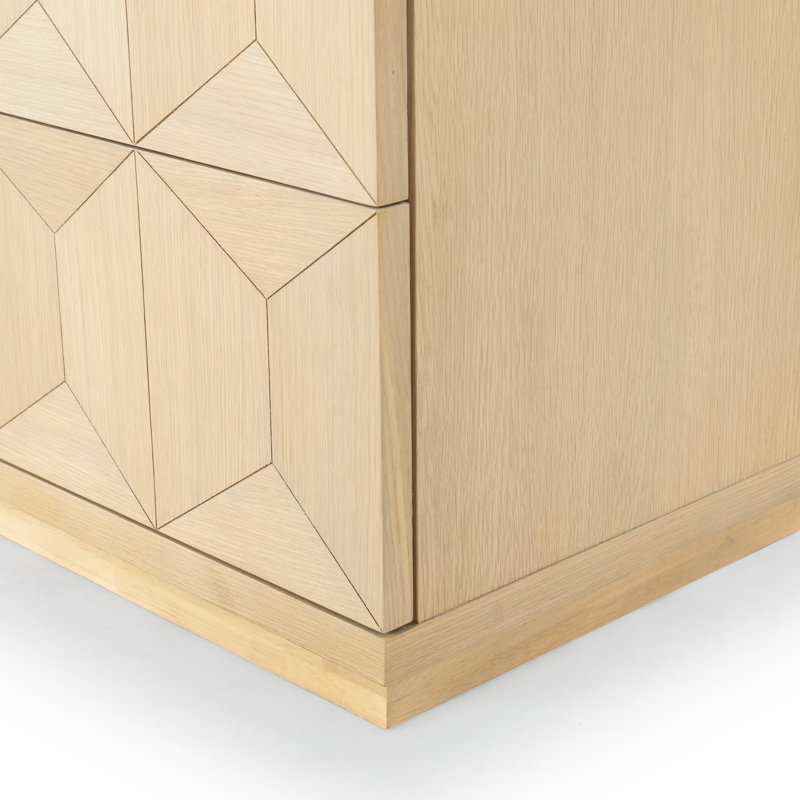 Deziree Wood 6 Drawer Dresser, Natural