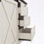 Storage Cabinet with Silent Sliding Doors and Three Drawers-775024021