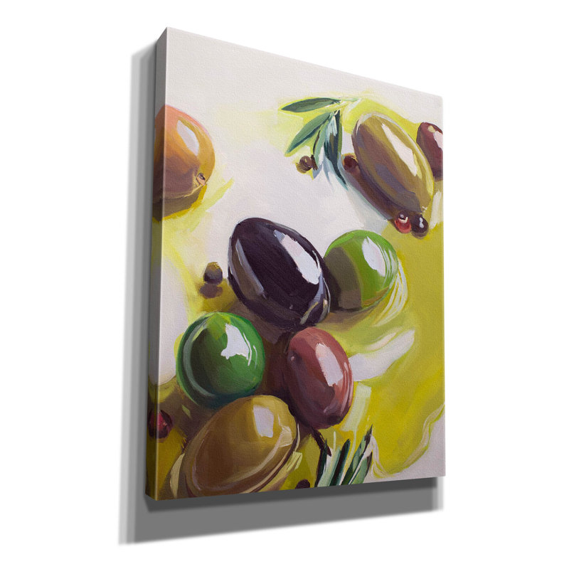 «Olives» par Jenny Westenhofer, art mural sur toile, H 34 po x l 26 po x P 1,5 po