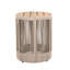 Weather - Mobilier de jardin pour table d'appoint en corde et en bois, 17,72 po de hauteur, idéal pour les balcons de jardin, pratique, élégant, cylindrique et nécessitant peu d'entretien-437755450-437755449