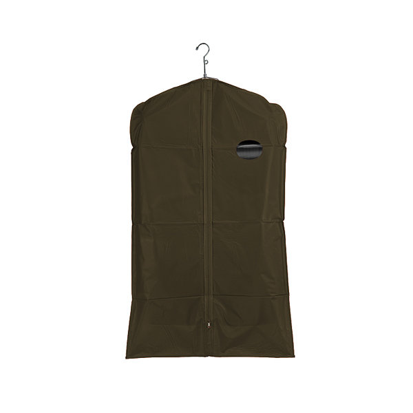 Sac à vêtements en vinyle, Brun, H 40 po x l 24 po x P 4 po
