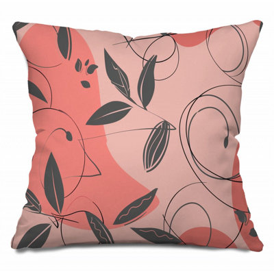 Floral pattern Throw Pillow, Art Cotton Twill Pillows