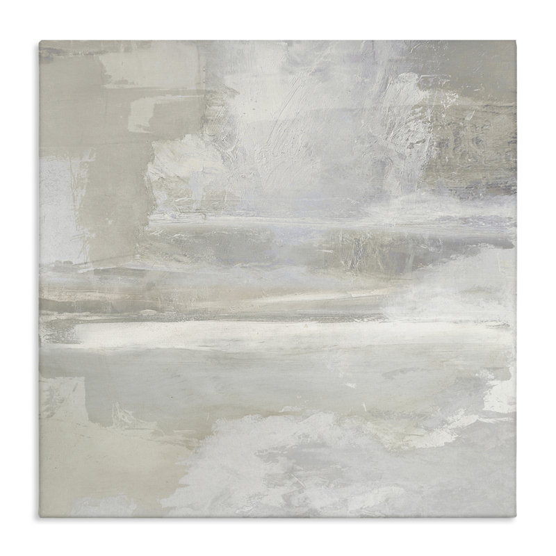 Contemporary Neutrals, toile abstraite, design par Rachel Springer, H 17 po x l 17 po