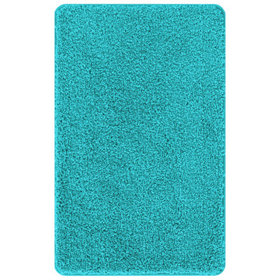 Microfiber Small Bath Mat Rectangular Contemporary