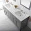 Meuble-lavabo double transitionnel gris Odilion-145547092