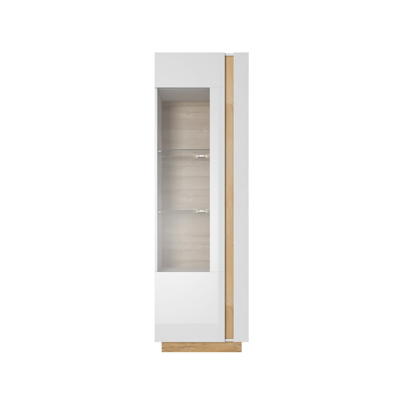 Janaeyah Display Cabinet, White Gloss