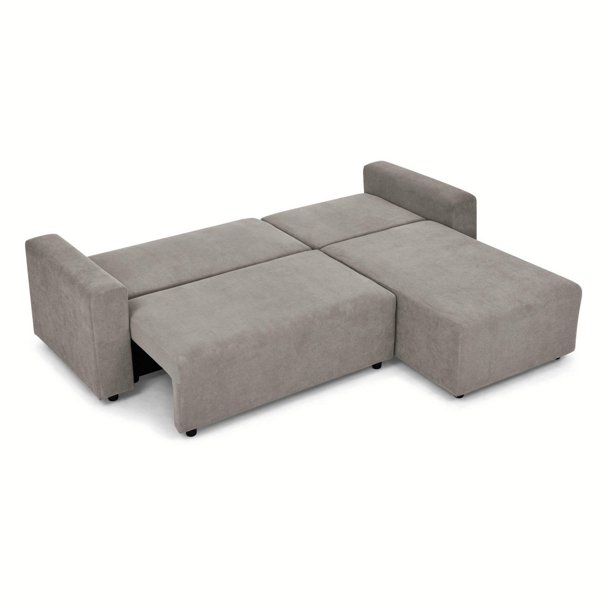 Latitude Run® Modular Corduroy Upholstered 3 Seater Sofa Bed With ...