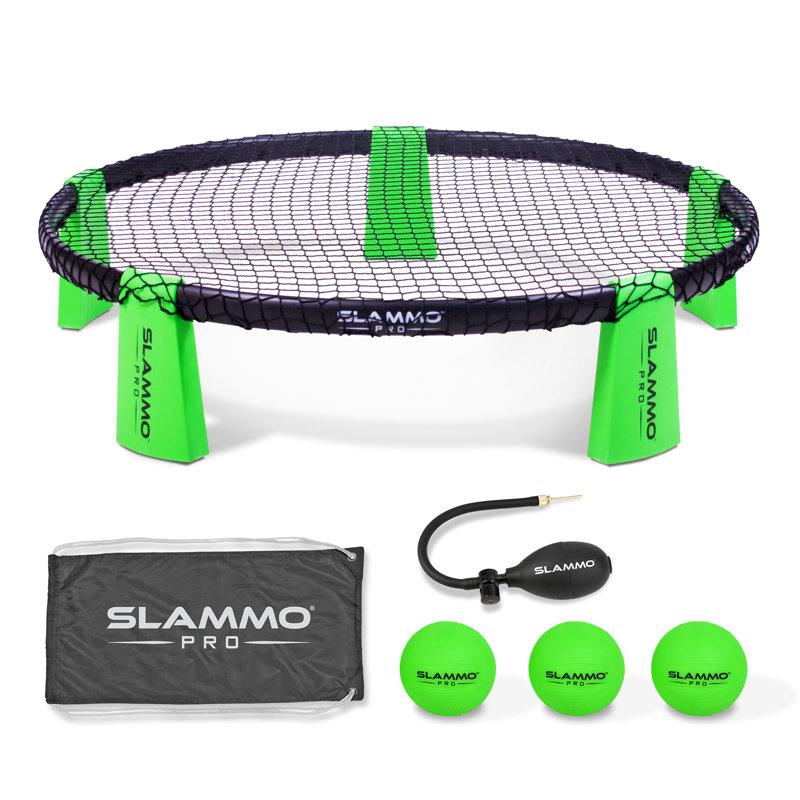GoSports Slammo PRO Game Set- Roundnet Beach Outdoor Lawn Gamet Set