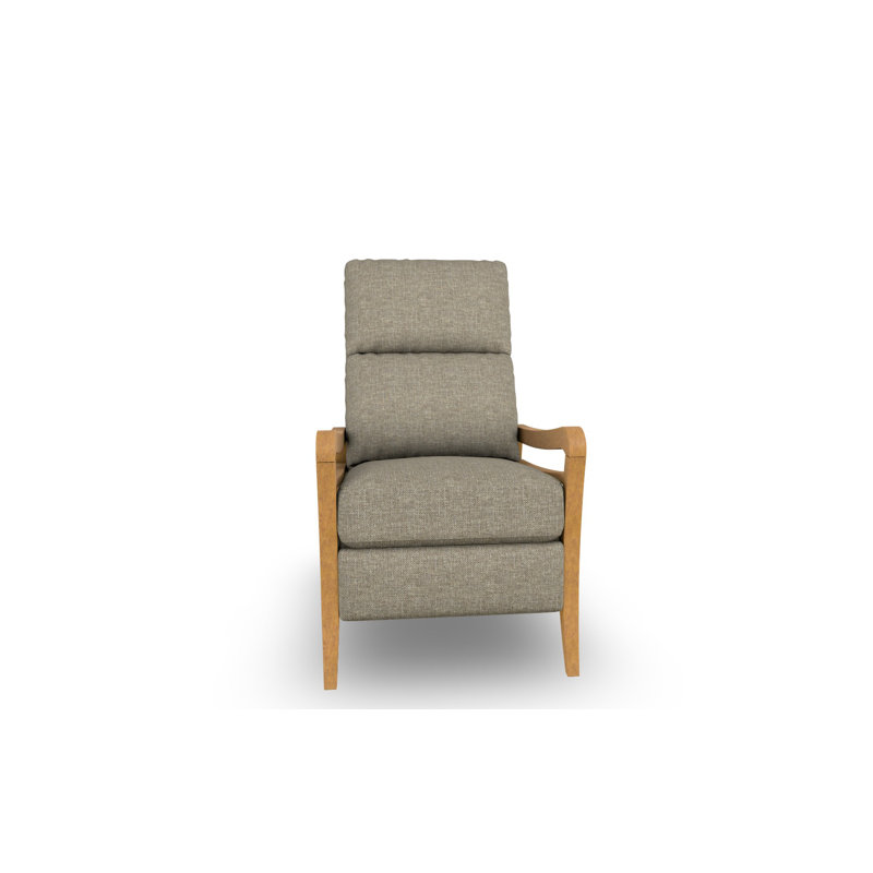 Modern High Leg Recliner, Honey Birch, Twig