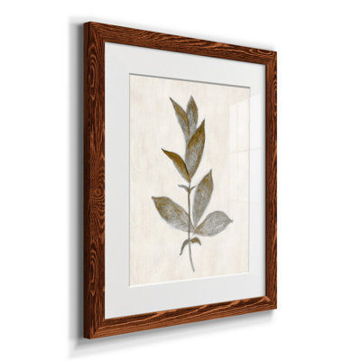 Bronze Leaf II - Reproduction d'art sur papier encadrée