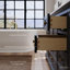 Meuble-lavabo double 66 po avec plateau en marbre de Carrare Brimfield-98224866-98224867
