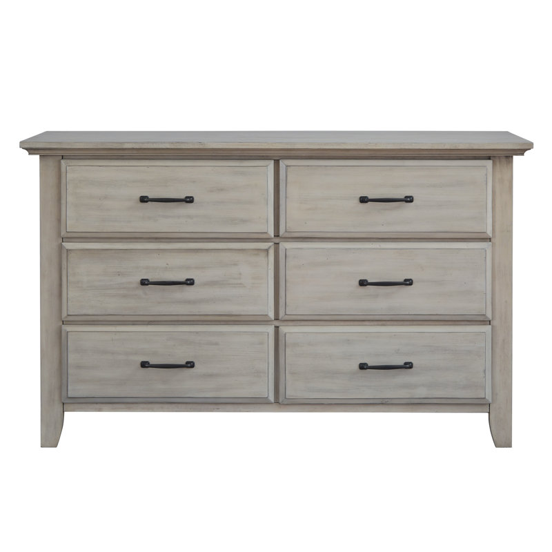 Commode Soho Baby Chandler 6 Dr, Délavé à la pierre