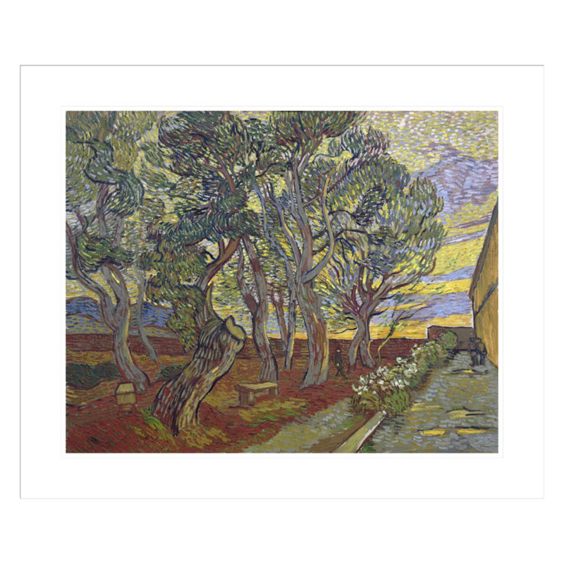 «The Garden at the asile» par Vincent van Gogh, impression giclée encadrée, H 23,5 po x l 27,98 po