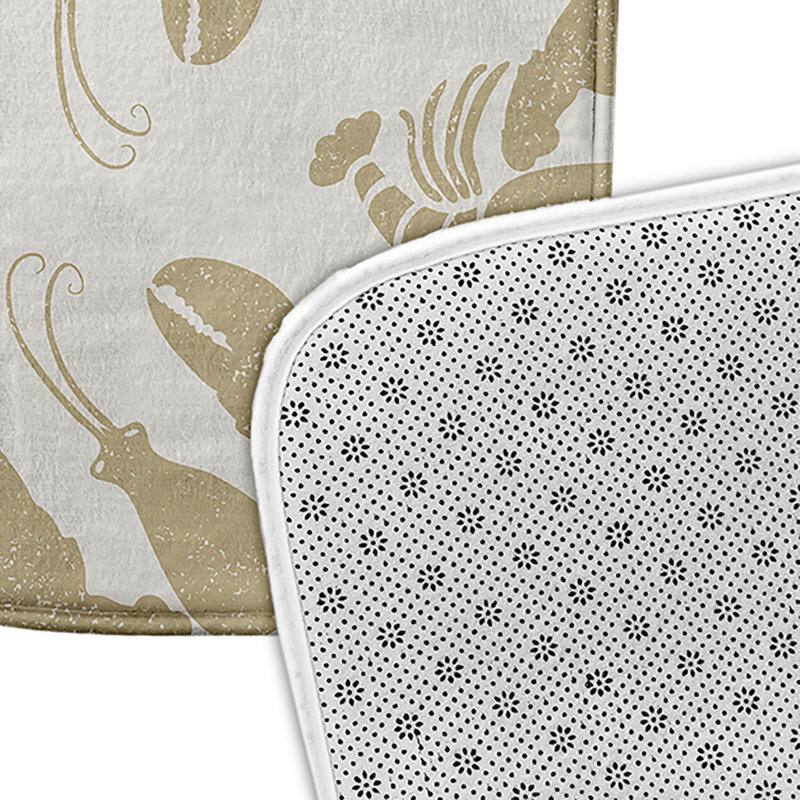 Tapis de bain Nautical Nights, L 17 po x L 24 po, Brun clair