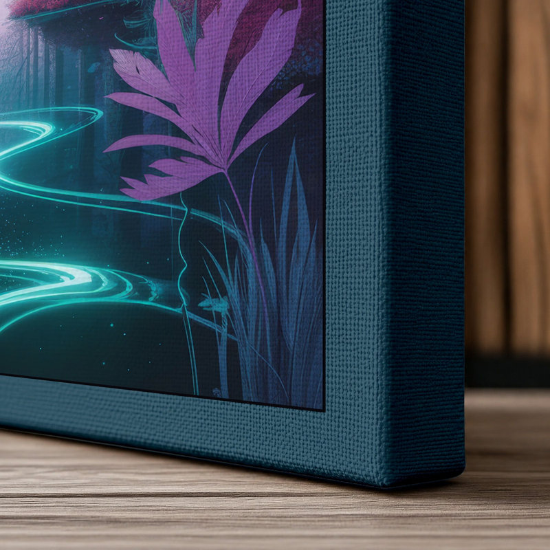 Print, 36x24 - 91.4 x 61.0 cm, Teal Border