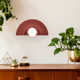 Payam Single Light Ceramic Dimmable Half Moon