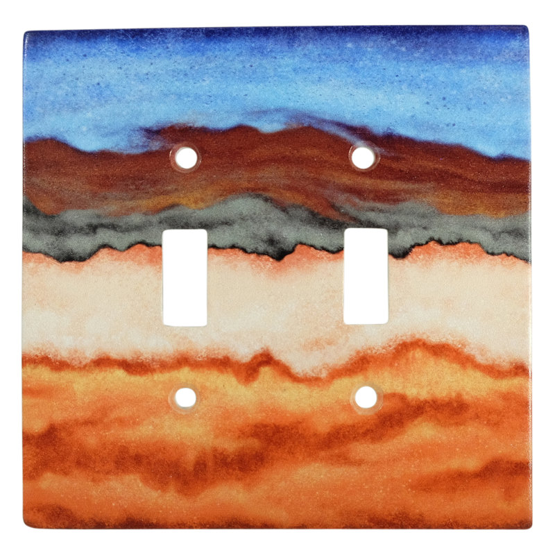 2-Gang Toggle Light Switch Wall Plate