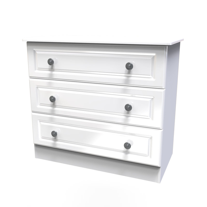 Adala 77cm W 3 - Drawer Chest of Drawers