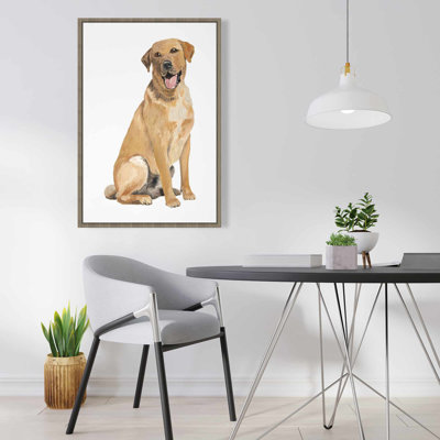 Toile encadrée beige Labrador Retriever