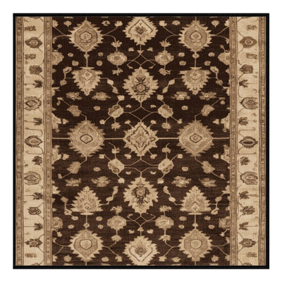 Tapis brun lavable à la machine