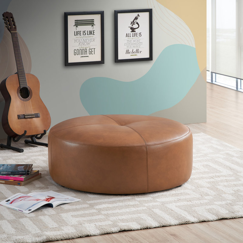 Ortego Leather Ottoman