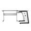 BUREAU EN L EN VERRE