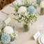 Bouquet de hortensias artificiels, bouquets de gypsophiles, bouquets de fleurs réalistes avec feuille d'eucalyptus pour le mariage, la Saint-Valentin, Pâques et la maison-1831091222