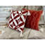 Toss Coussin géométrique alternant rouille naturelle 20 po x 20 po
