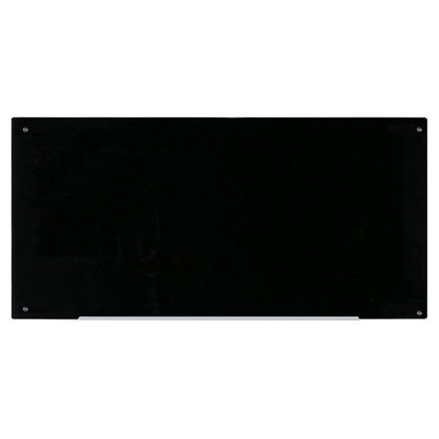 Wall Mounted Magnetic Black Glass Board