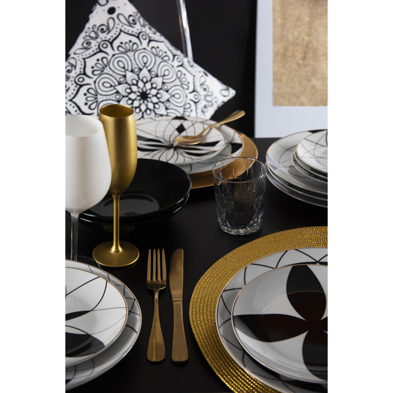 Abstract Round, Gold
