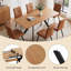 Ensemble de table de salle à manger extensible 7 pièces Kosinski avec 6 chaises modernes-132715970