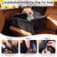 Siège d'auto pour chien avec siège arrière Linvivon: siège d'appoint en mousse viscoélastique avec housse en peluche lavable, convient à 2 chiens pesant jusqu'à 60 lb-1653112353