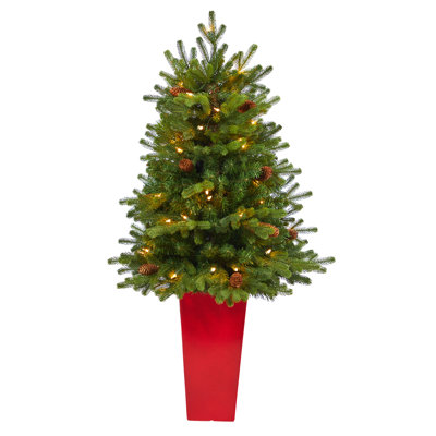 Yukon Easy Set-Up 3.5' Lighted Christmas Tree