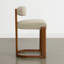 Tabouret de comptoir rembourré en bois massif-751692523