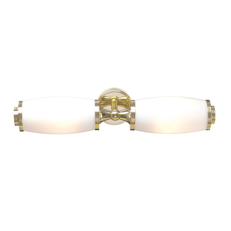 2 Light Vanity, Polished Brass