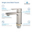 Robinet de lavabo de salle de bain à un trou en nickel brossé Blossom - Robinet de meuble-lavabo en laiton massif avec aérateur économiseur d'eau-24280017