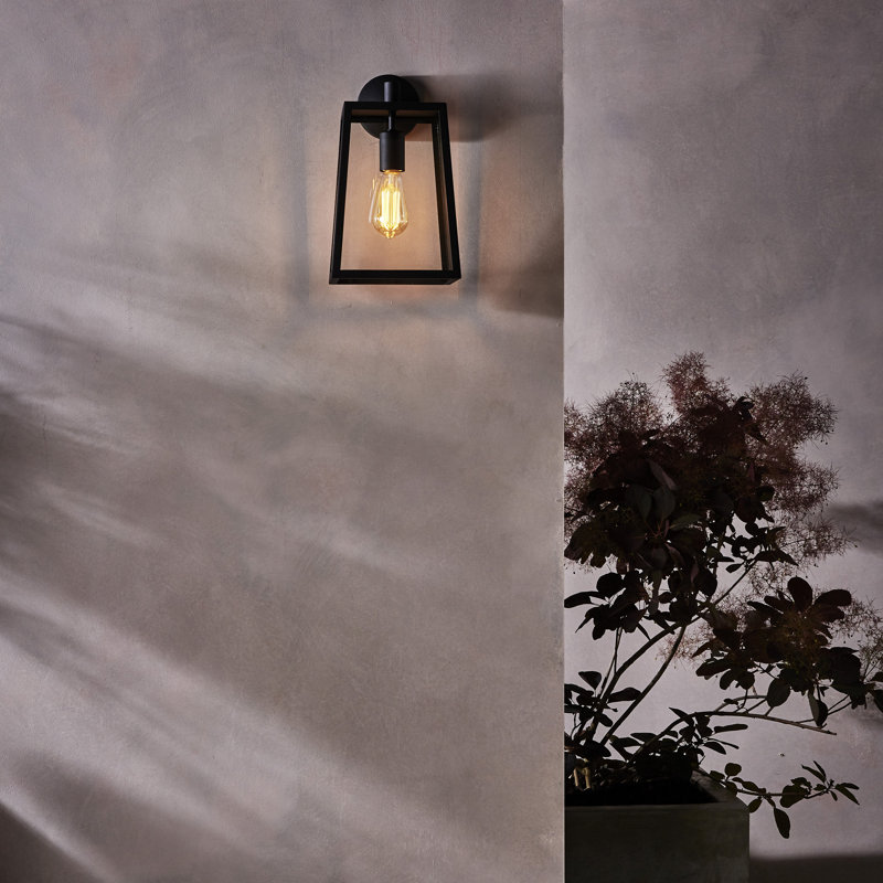 Calvi 1 - Light Outdoor Wall Lantern, Textured Black