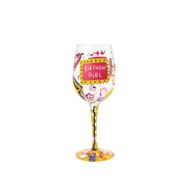 Enesco Lolita Birthday Girl Wine Glass - Thumbnail 4