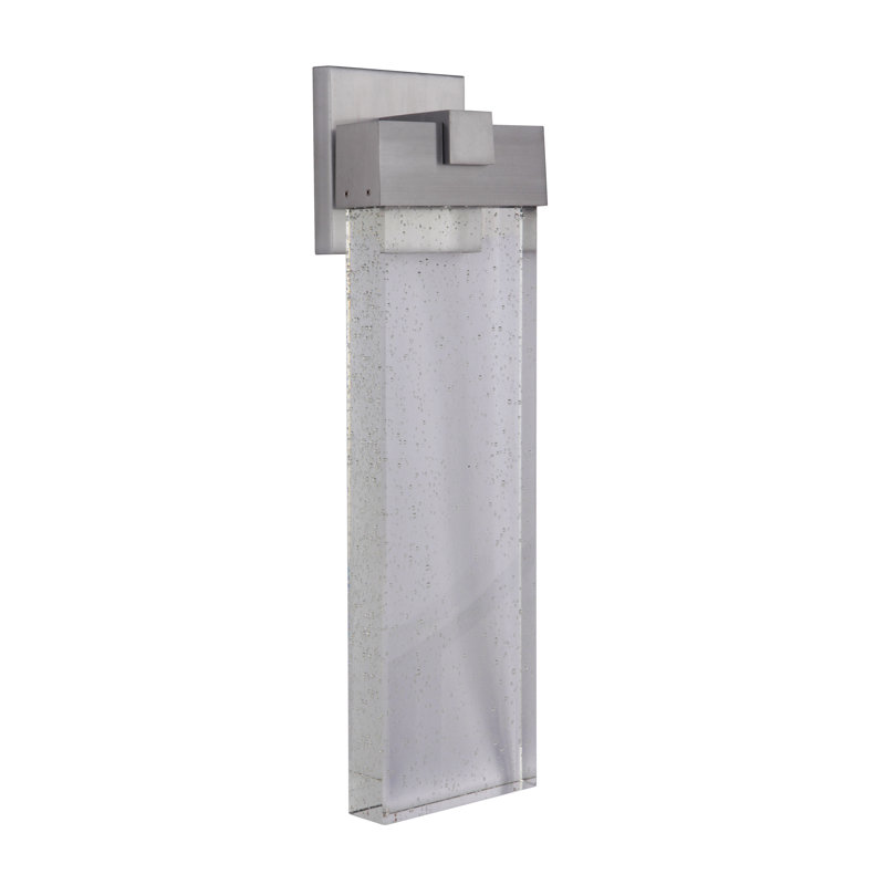 Aria LED Wall Light, 23" H x 6.5" W x 4" D, Satin Aluminum