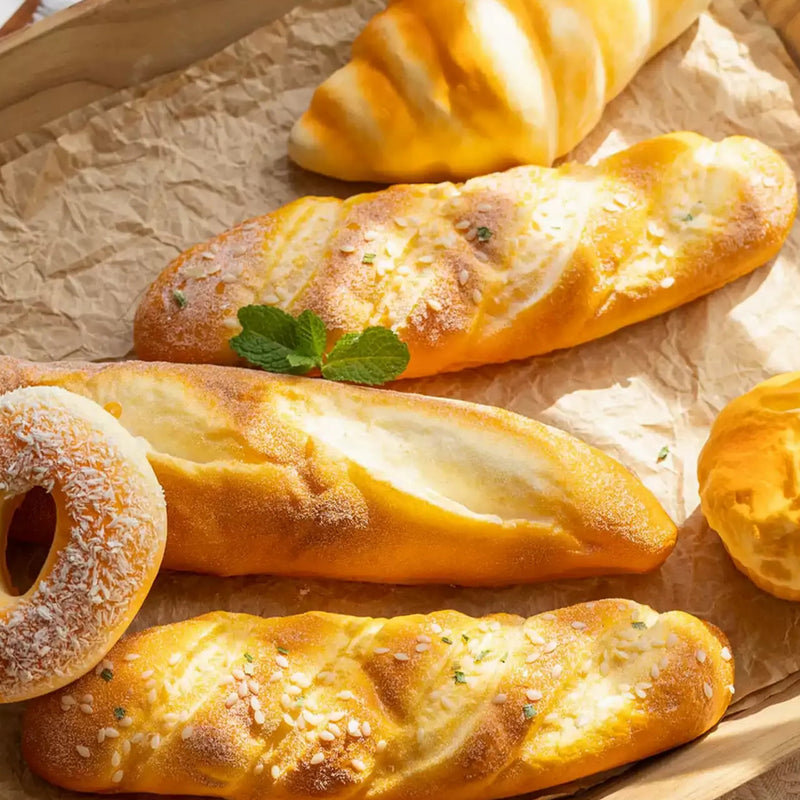 Artificial Bread & Pastry Display Props, [J] Soft Bread Roll